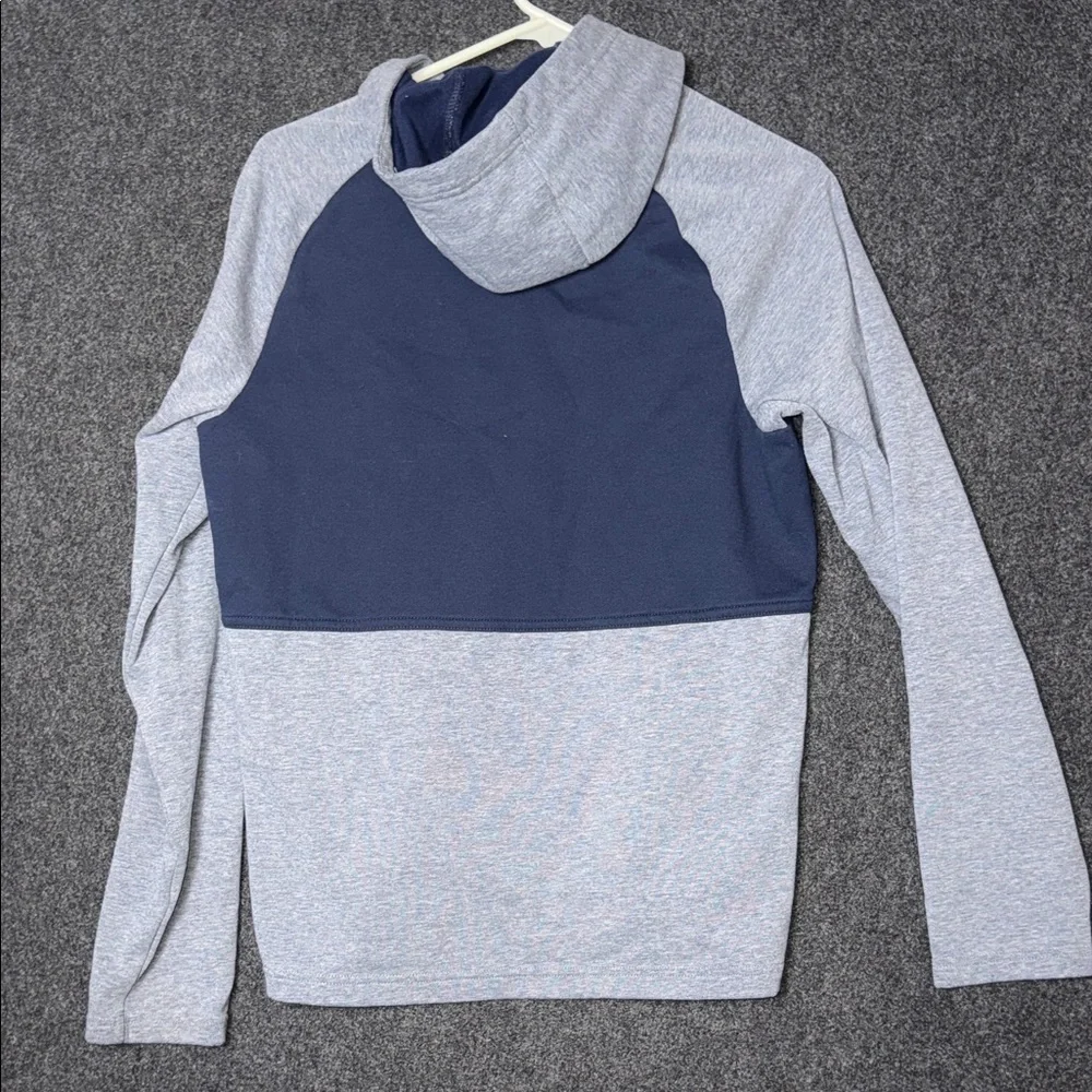Nike Therma-FIT Hoodie Blue Gray Mens Small‎ Athletic Pullover Sweatshirt